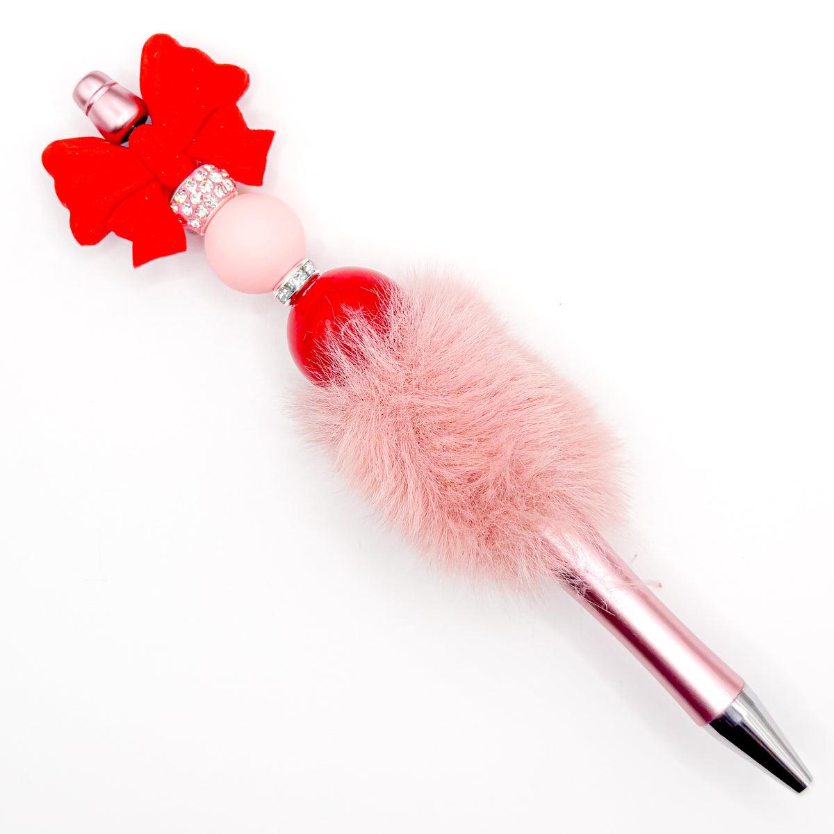 Preppy Holiday Bow Charm Pen