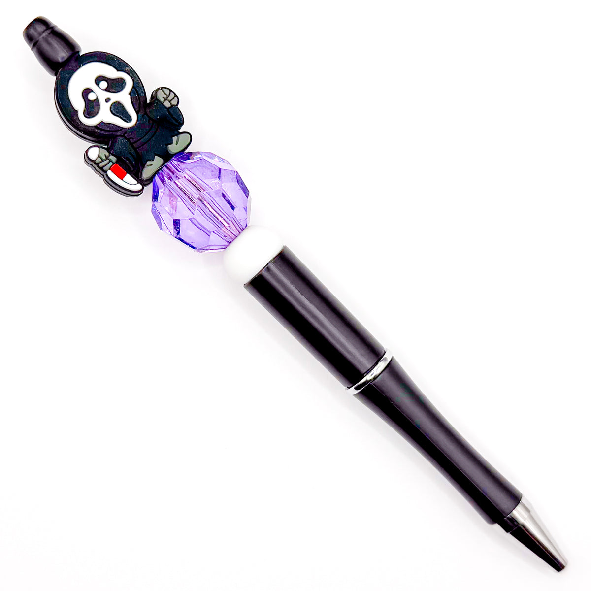 Scary Guy Purple Gem Charm Pen