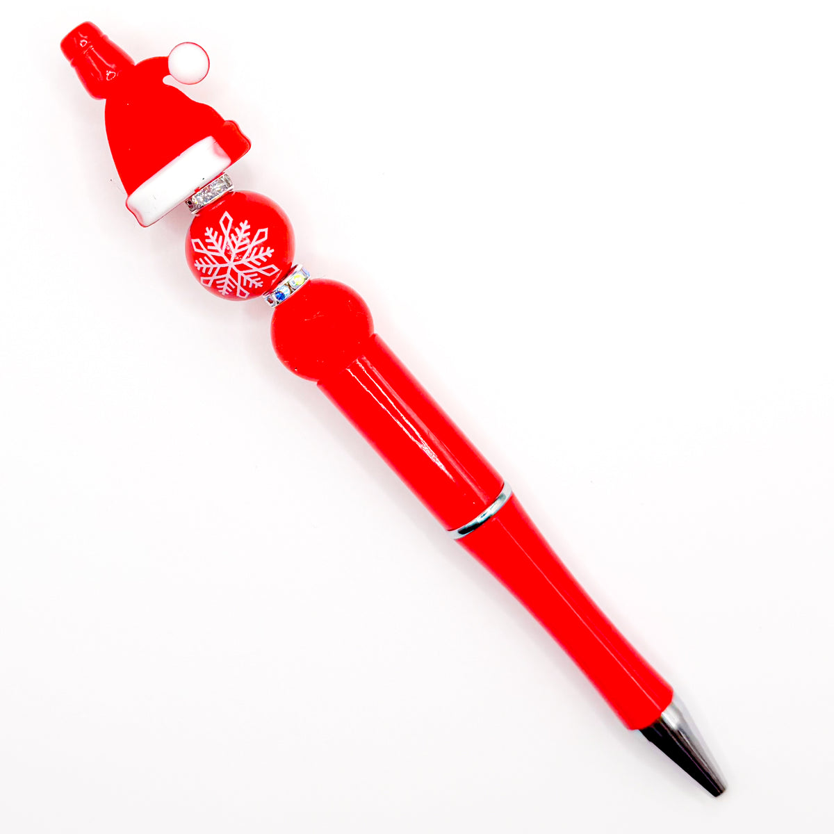 Red Santa Hat Christmas Charm Pen