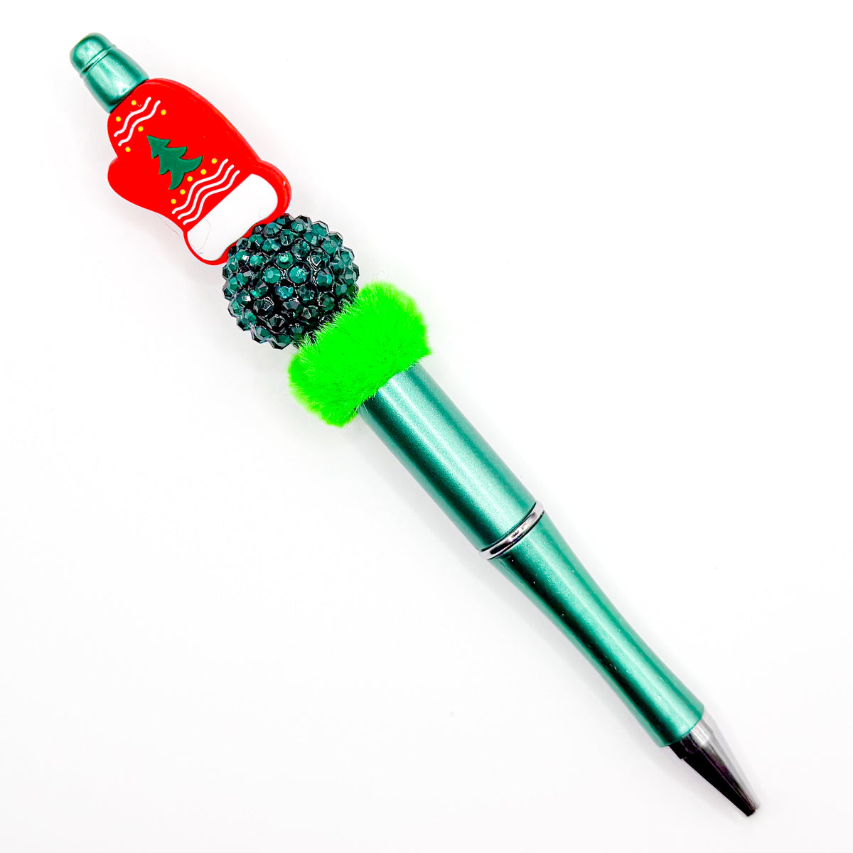 Winter Mitten Christmas Charm Pen