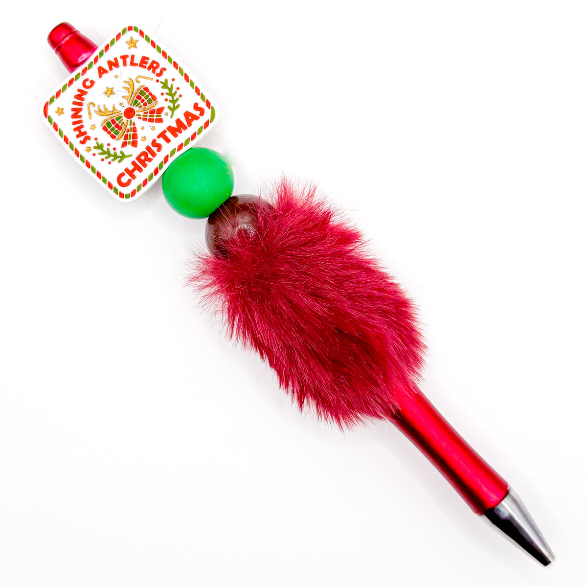 Shining Antlers Christmas Charm Pen