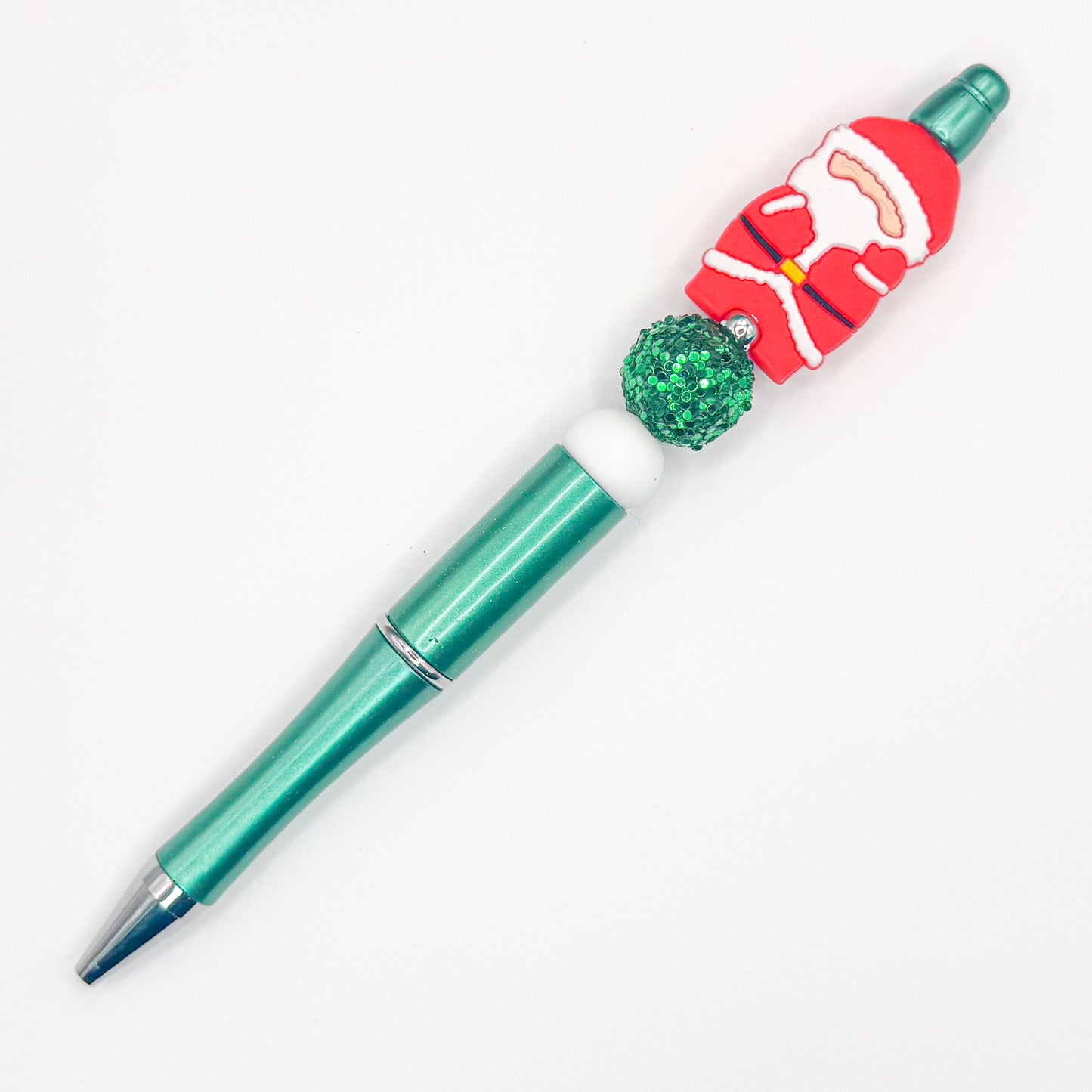 Green Santa Charm Pen