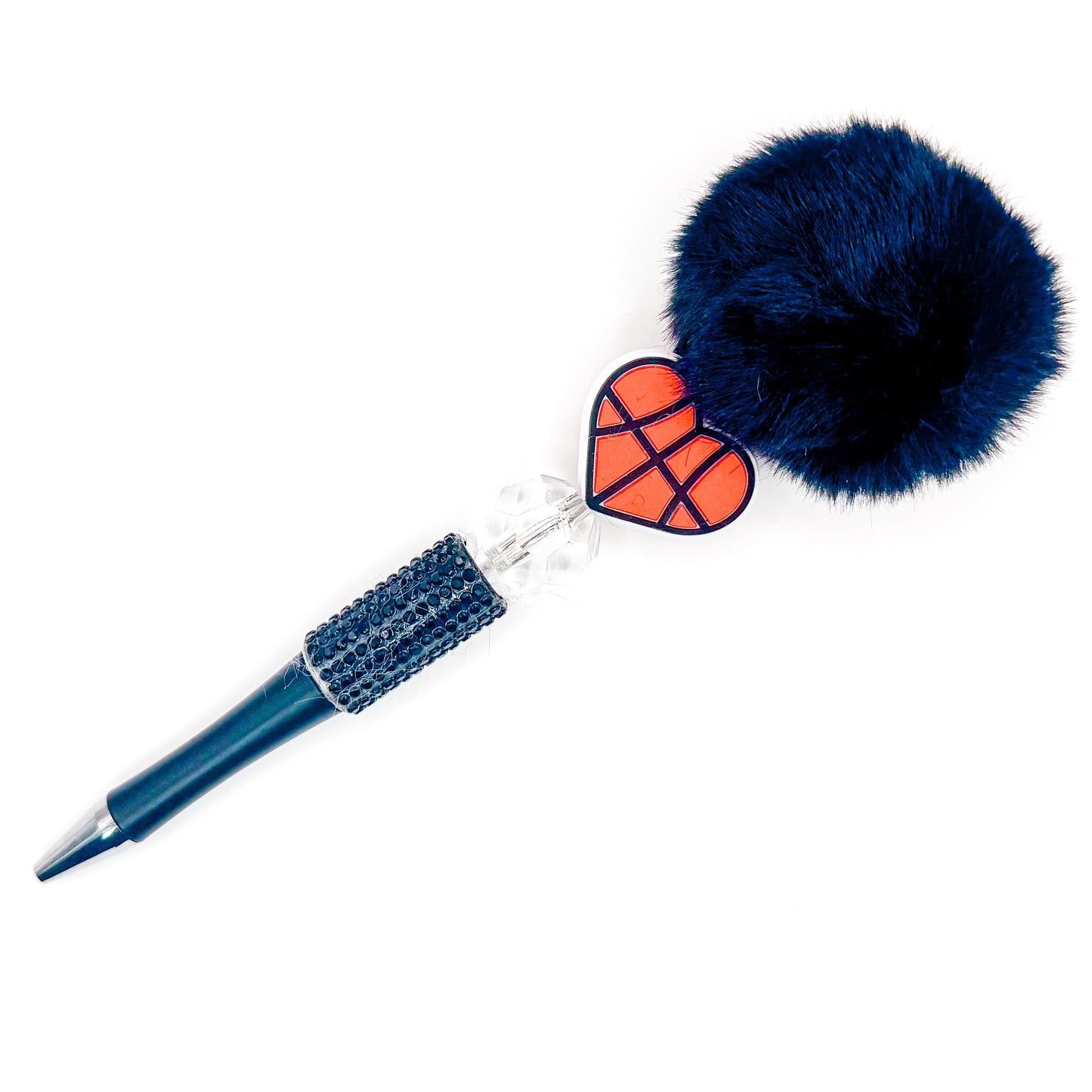 Basketball Pom Pom Charm Pen