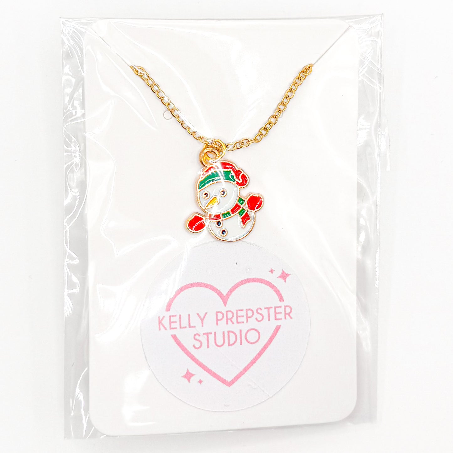 Cutie Little Snowman Necklace