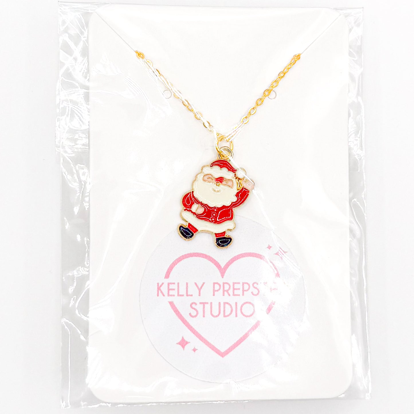 Happy Santa Necklace