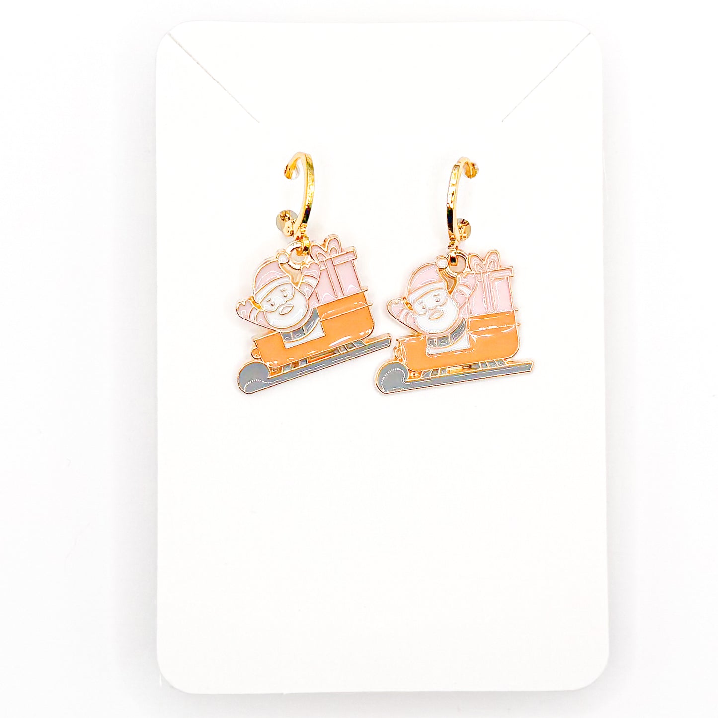 Santa Slays Huggie Earrings