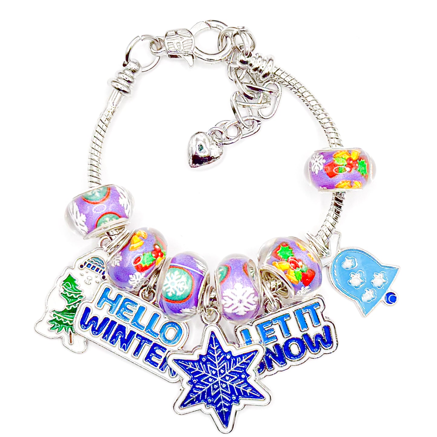Hello Winter European Charm Bracelet