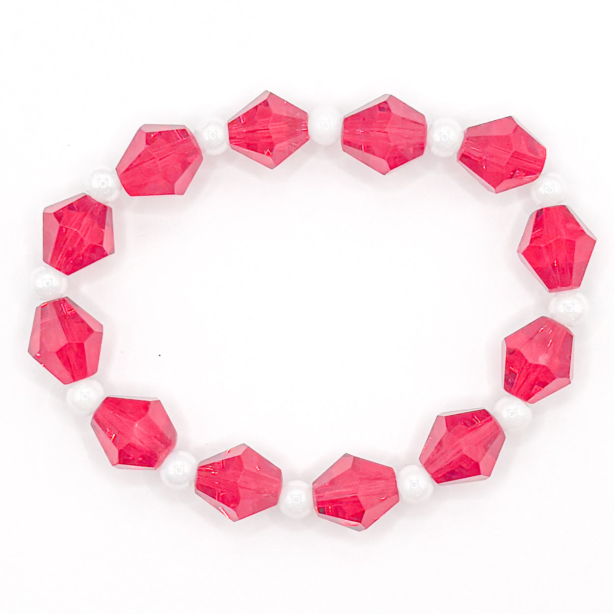 Holiday Gems Glass Beaded Bracelet