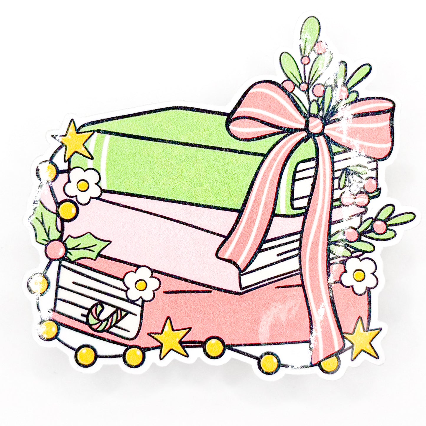 Christmas Books Sticker