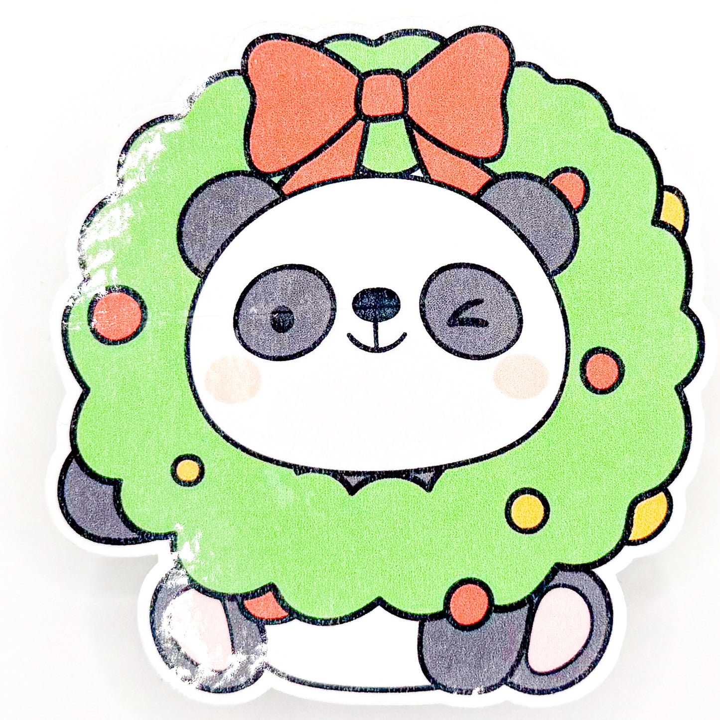 Christmas Panda Sticker