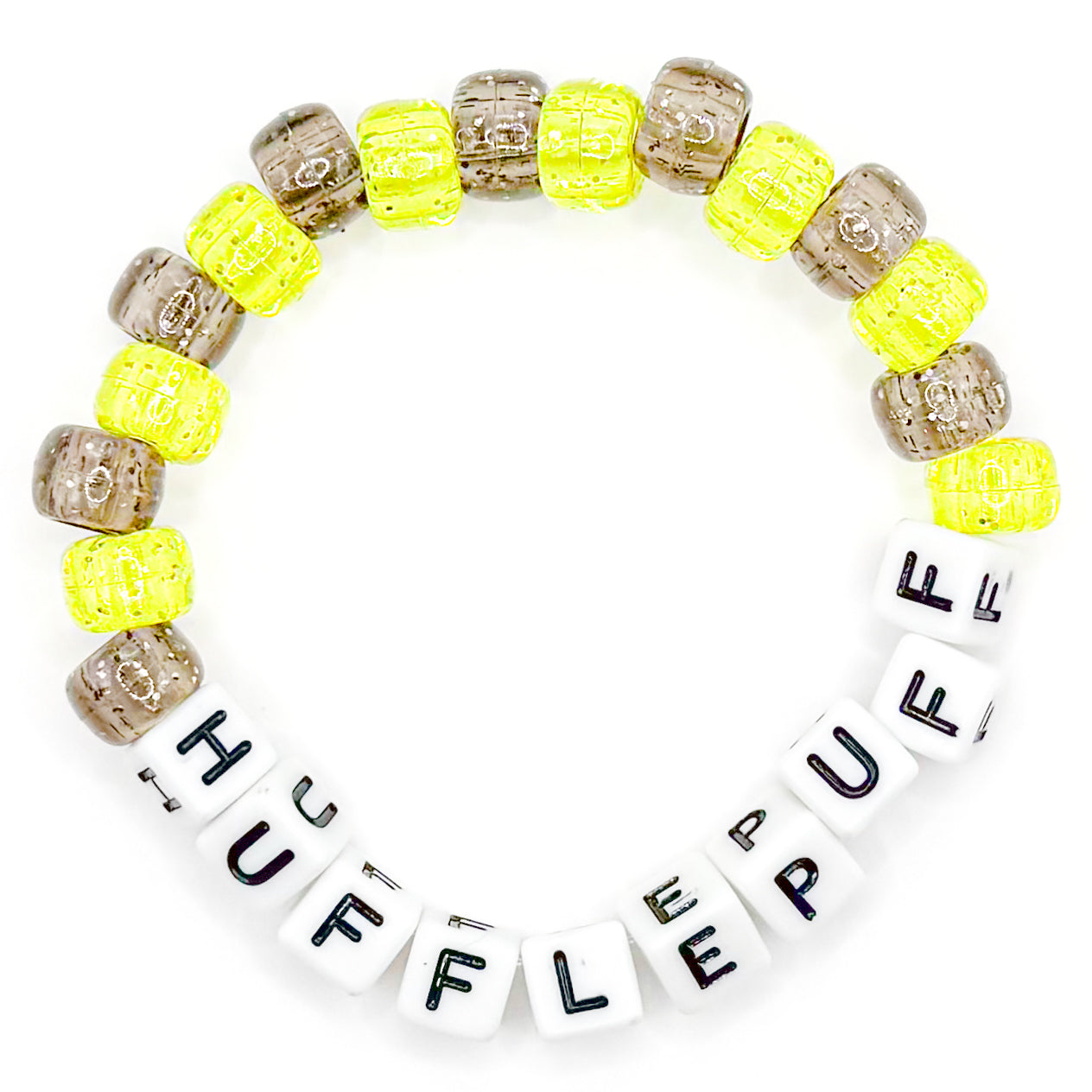 "Hufflepuff" Beaded Bracelet
