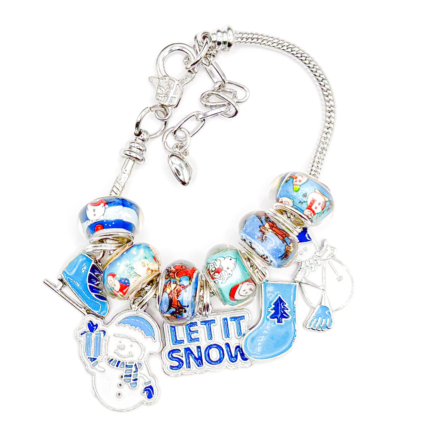 Let it Snow European Charm Bracelet