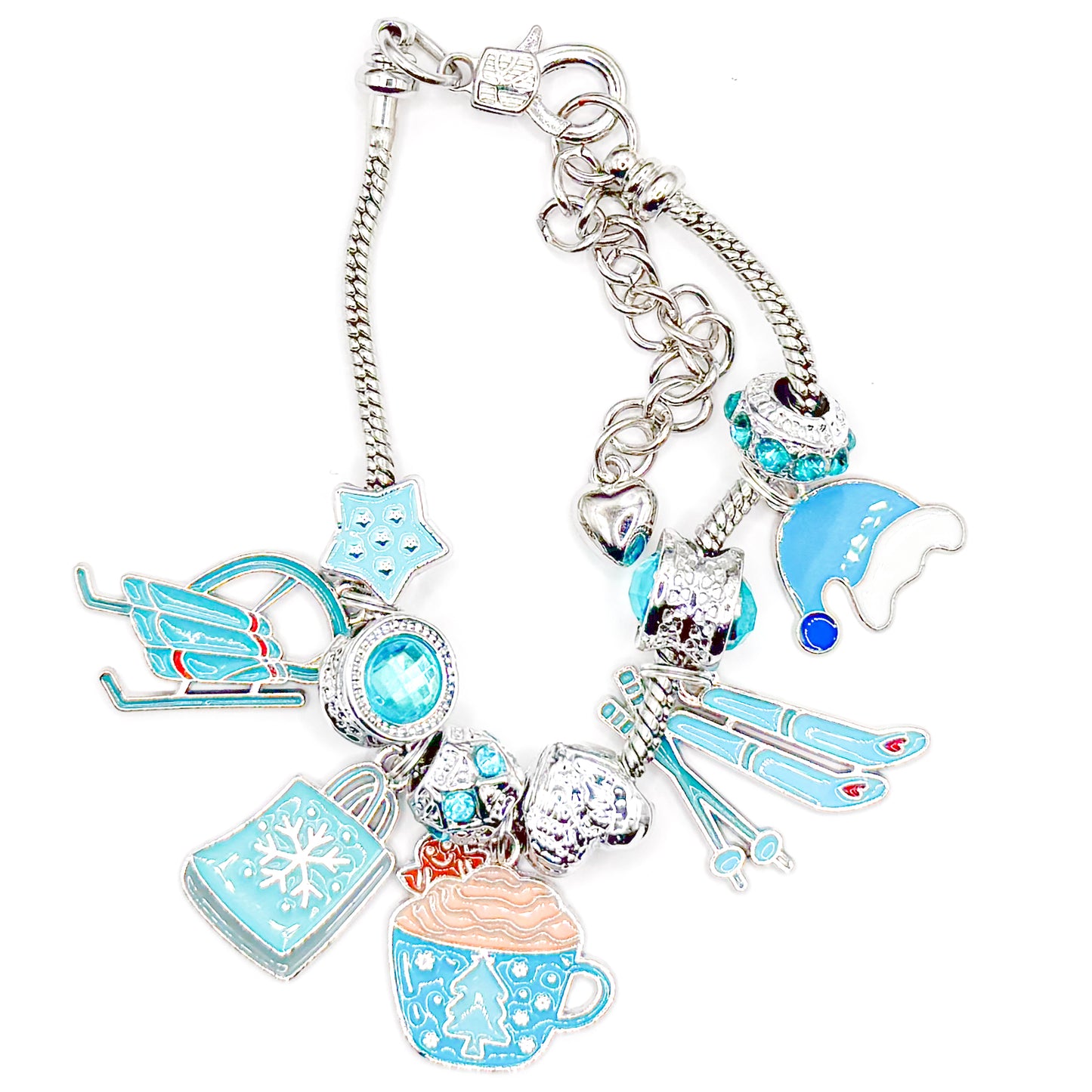 Ski Resort European Charm Bracelet