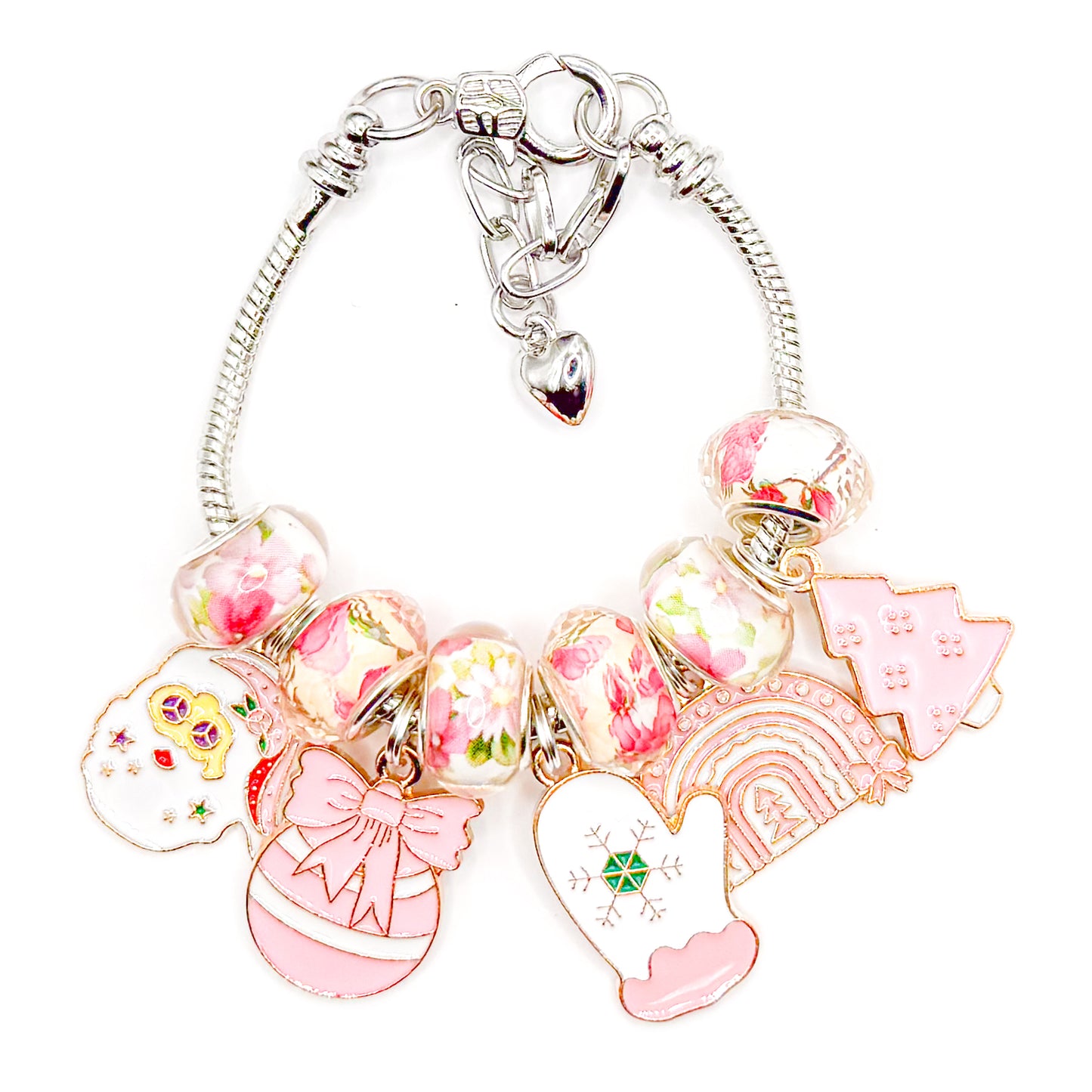 Christmas Rainbow European Charm Bracelet