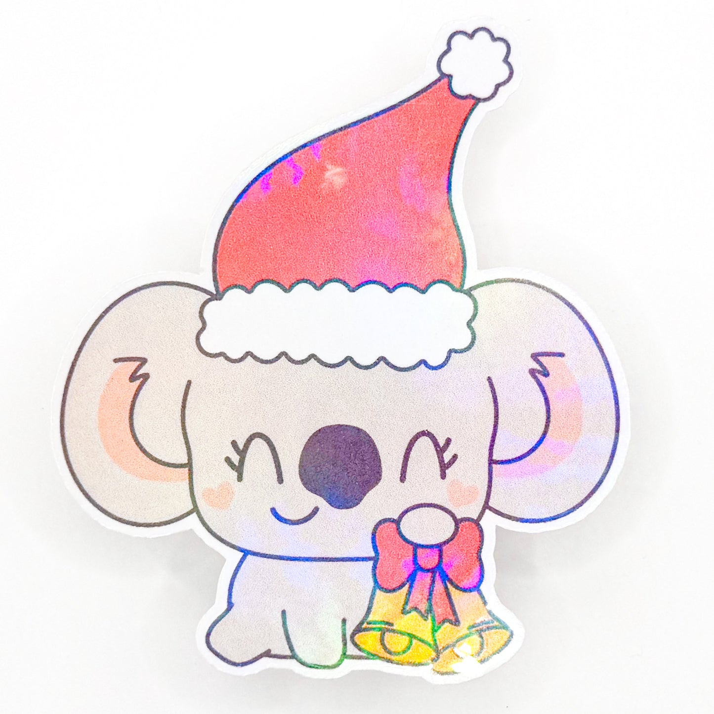Holiday Koala Holographic Sticker