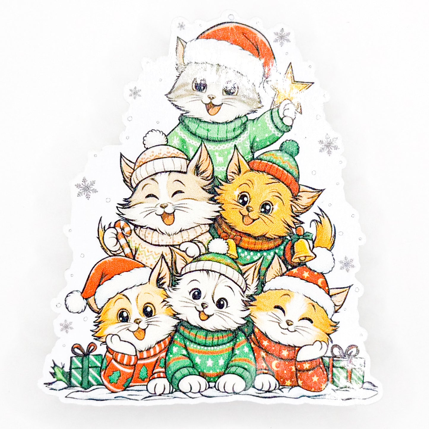 Kitty Christmas Sticker