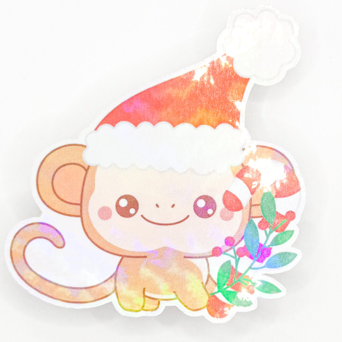 Santa Monkey Christmas Sticker