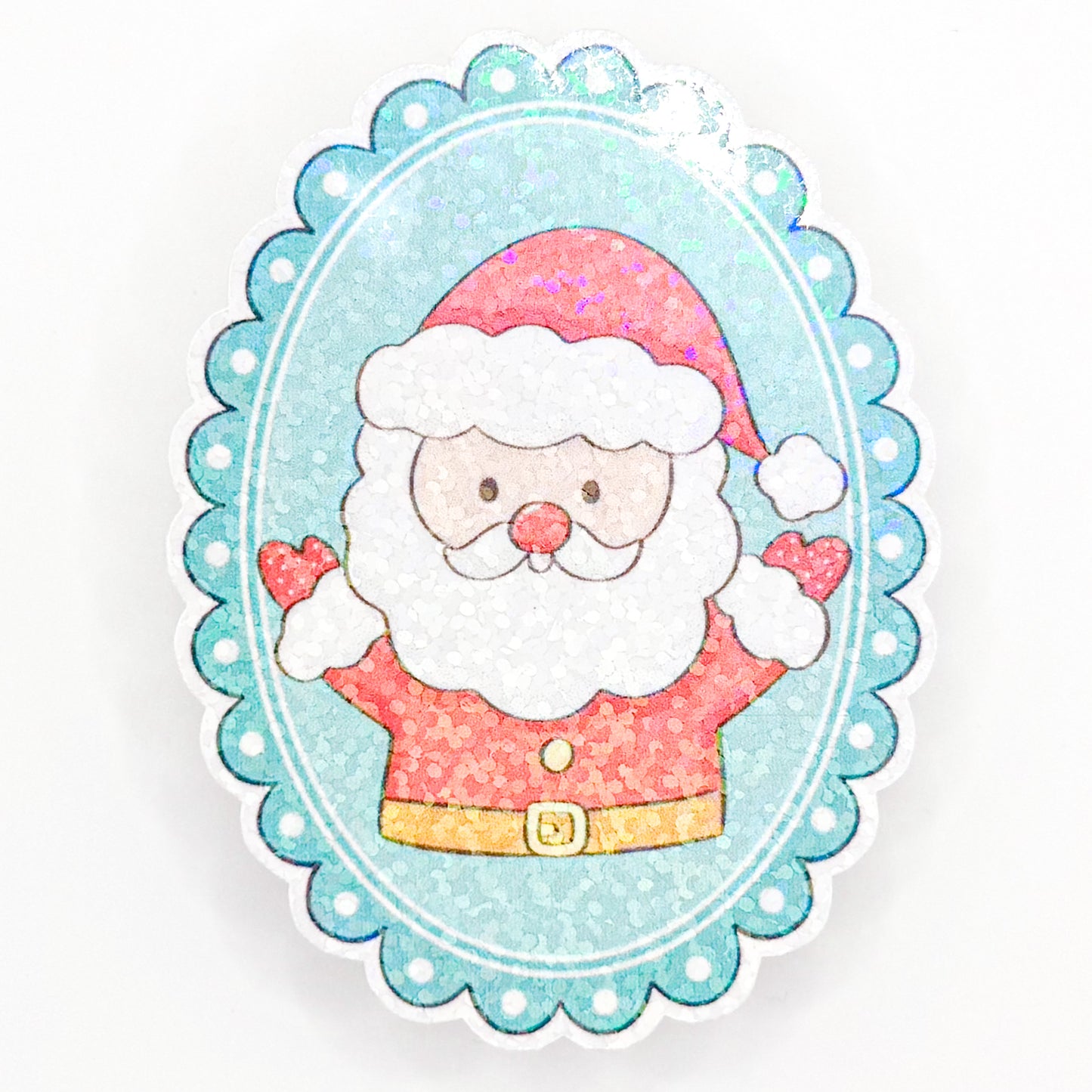 Santa Sparkles Sticker