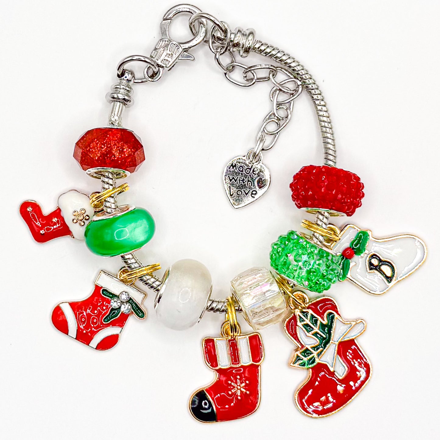 Hang the Stockings European Charm Bracelet