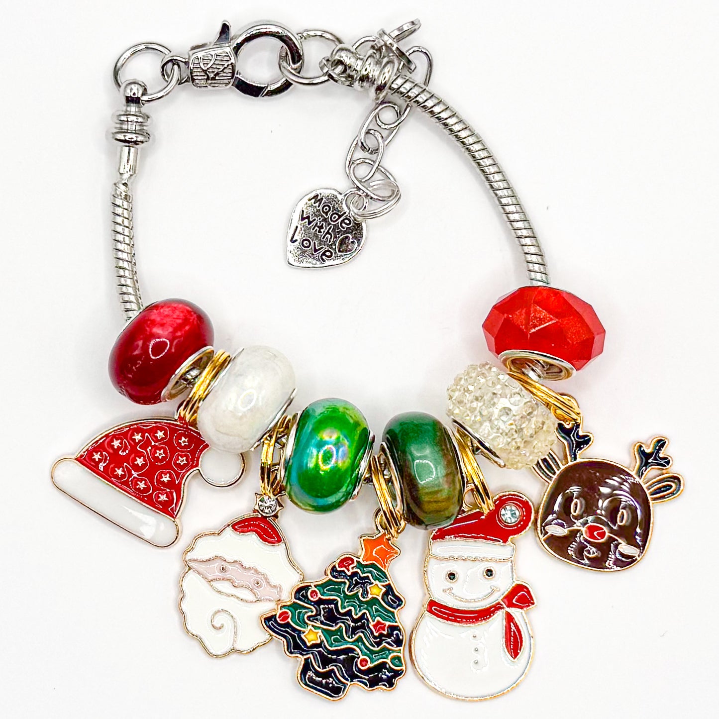Burrow's Christmas European Charm Bracelet