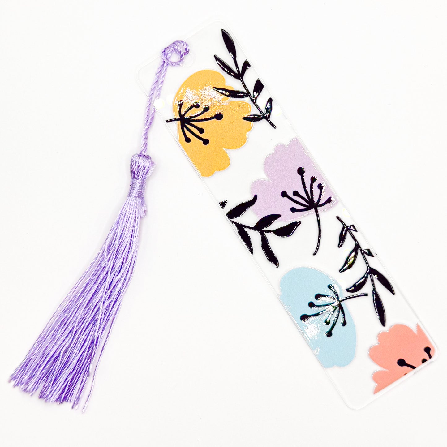 Spring Flowers Acrylic Bookmark