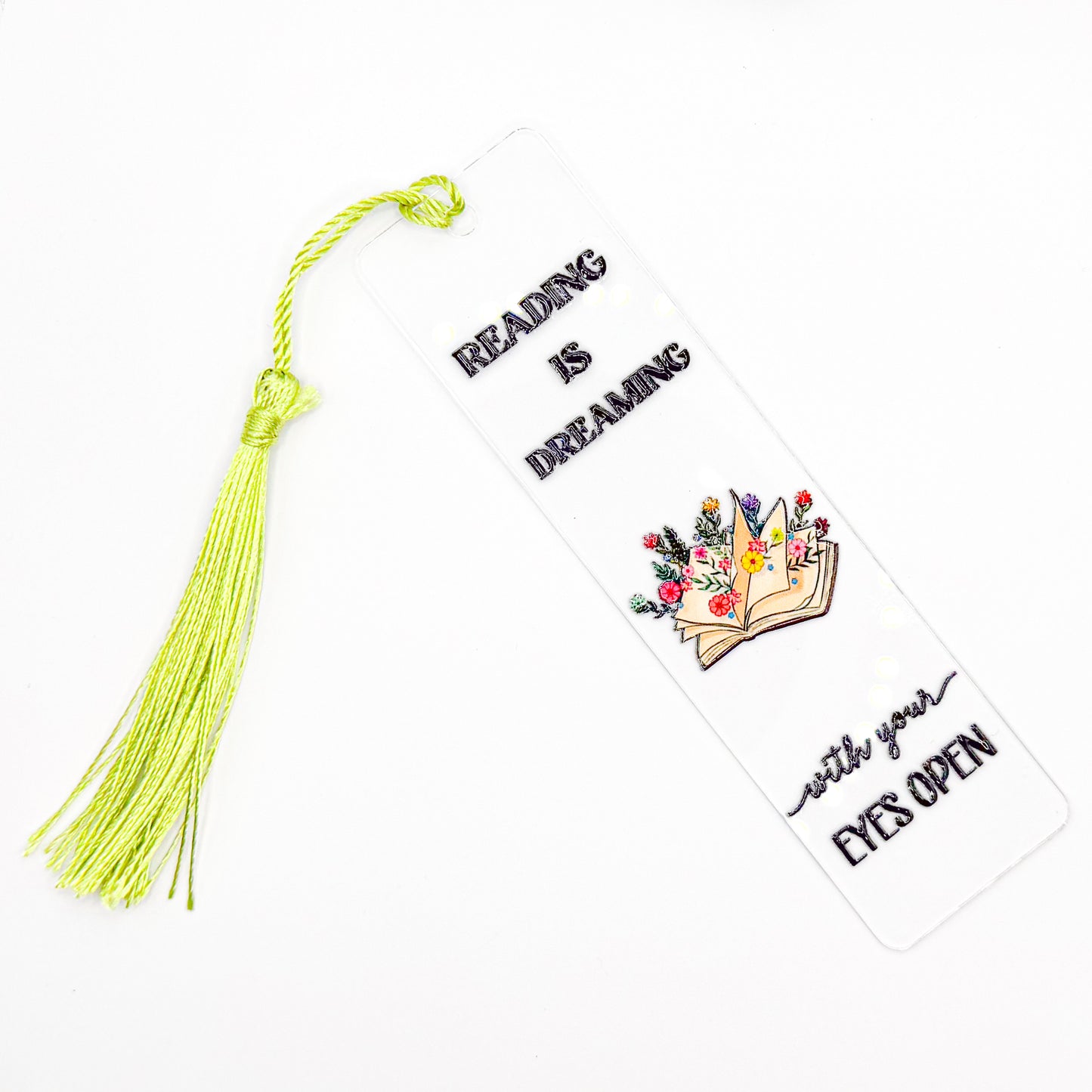 Reading is Dreaming Acrylic Bookmark