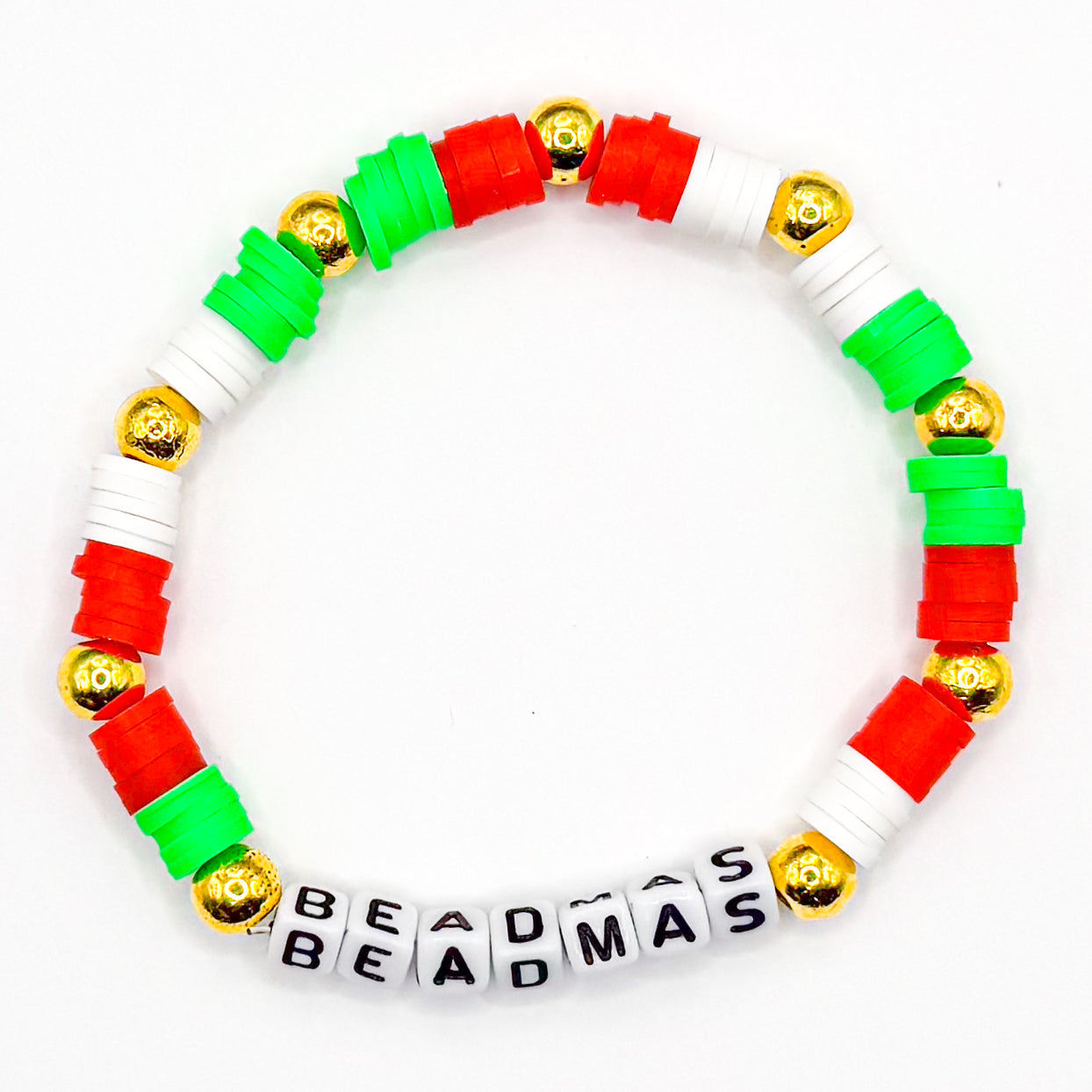 Preppy Beadmas Clay Beaded Bracelet