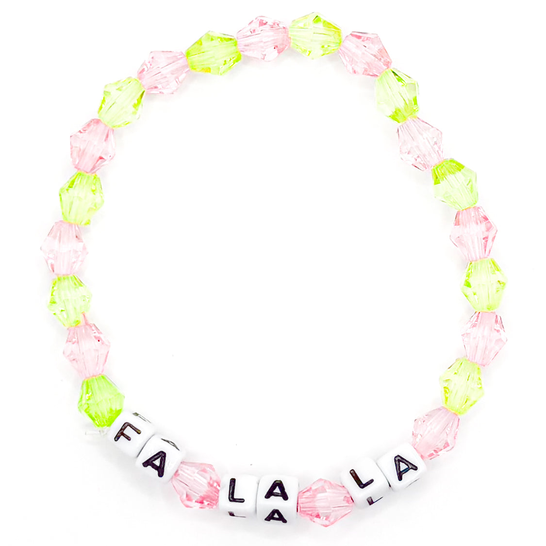 Festive "Fa La La" Bead Buddy Bracelet