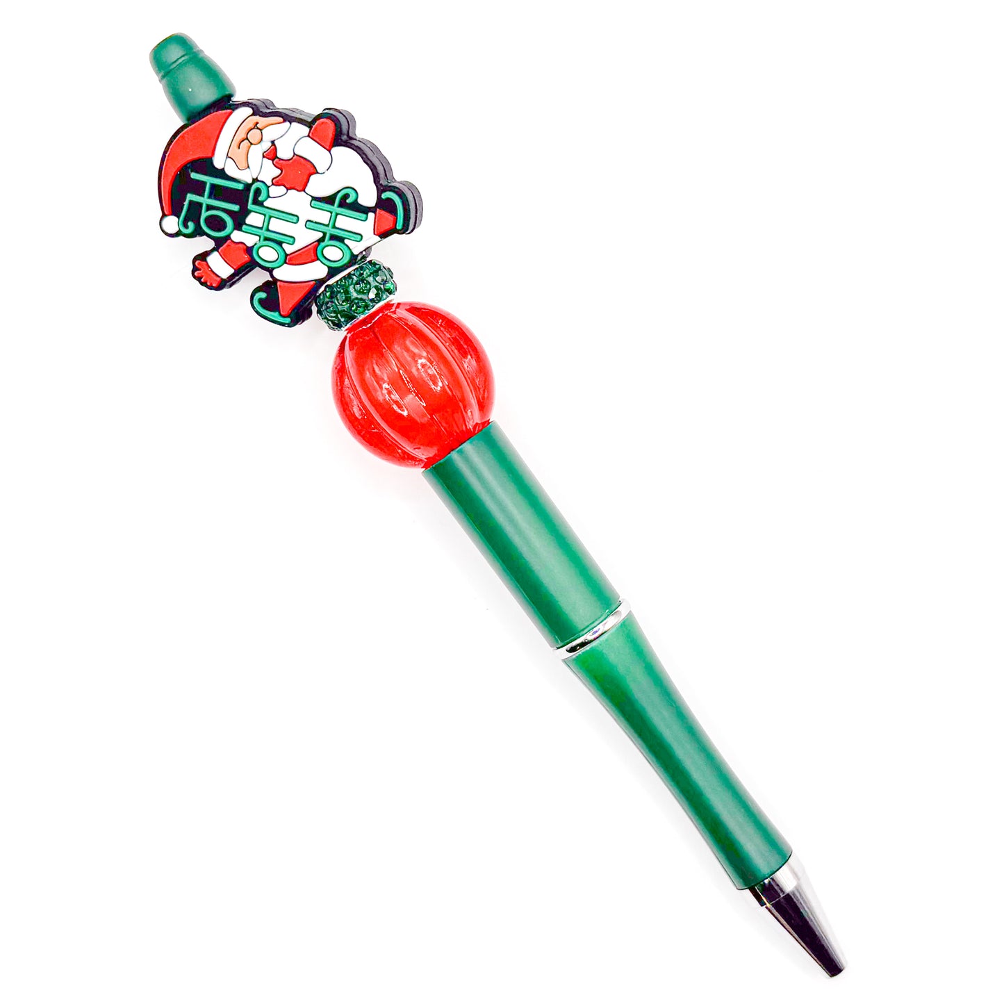 Green Ho Ho Ho Santa Charm Pen