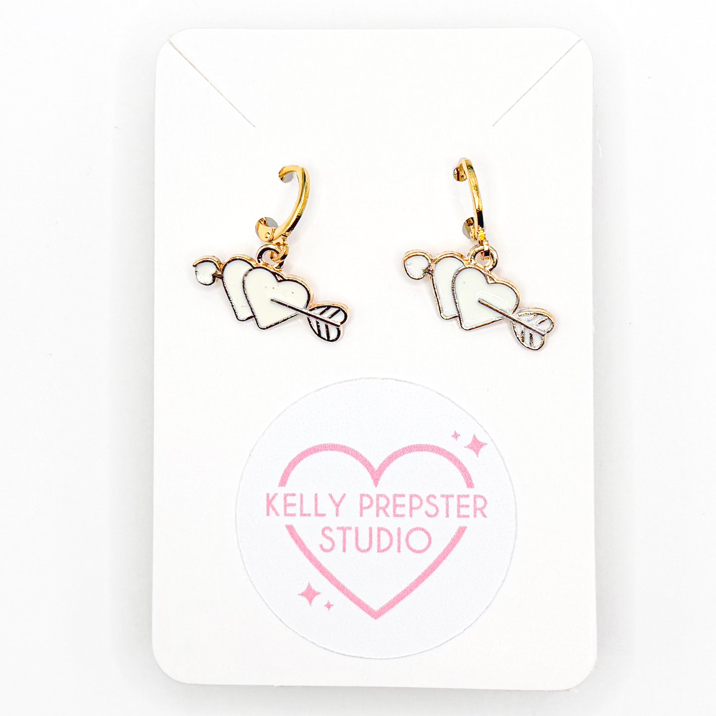 Classy Hearts Huggie Earrings