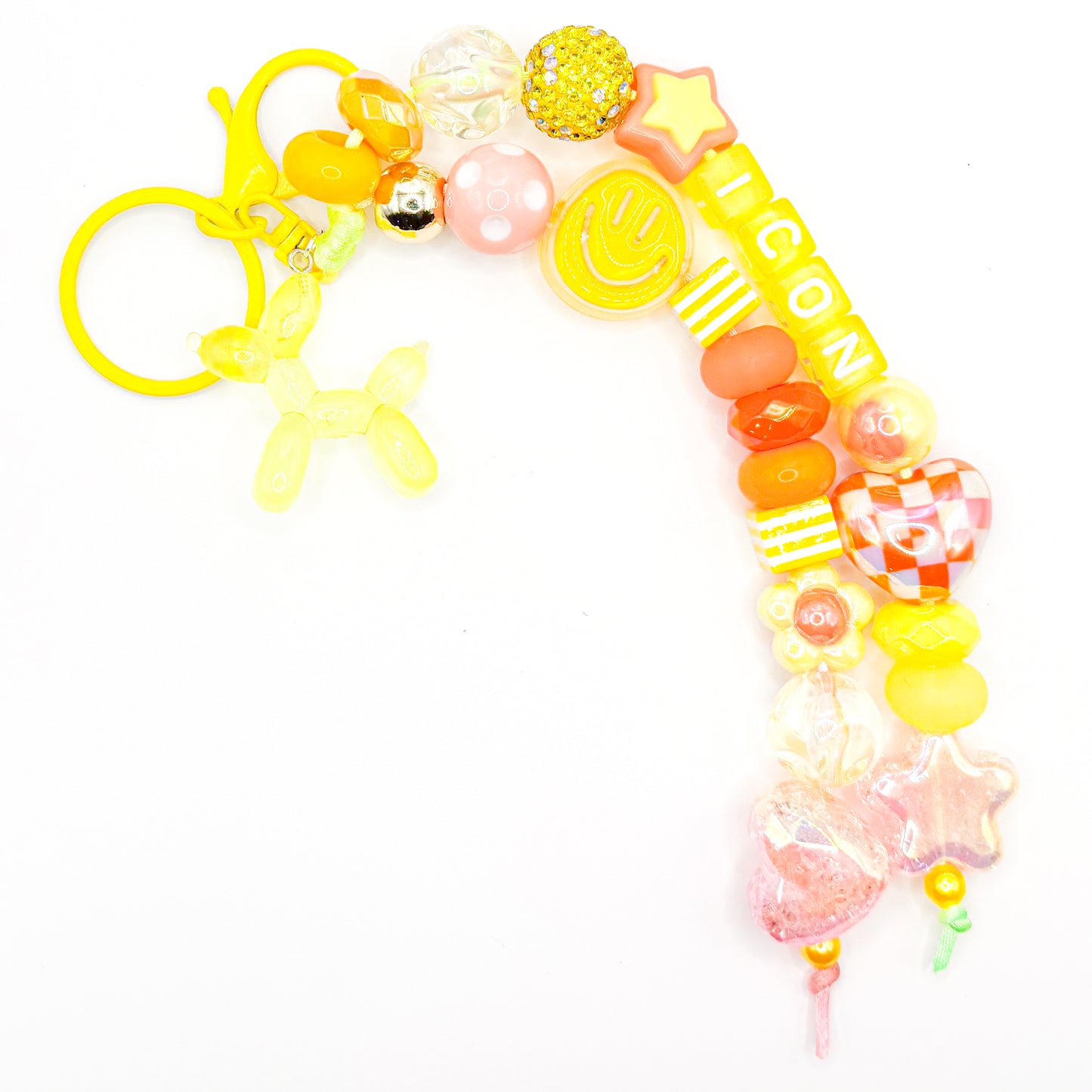 "ICON" Yellow Bag Charm