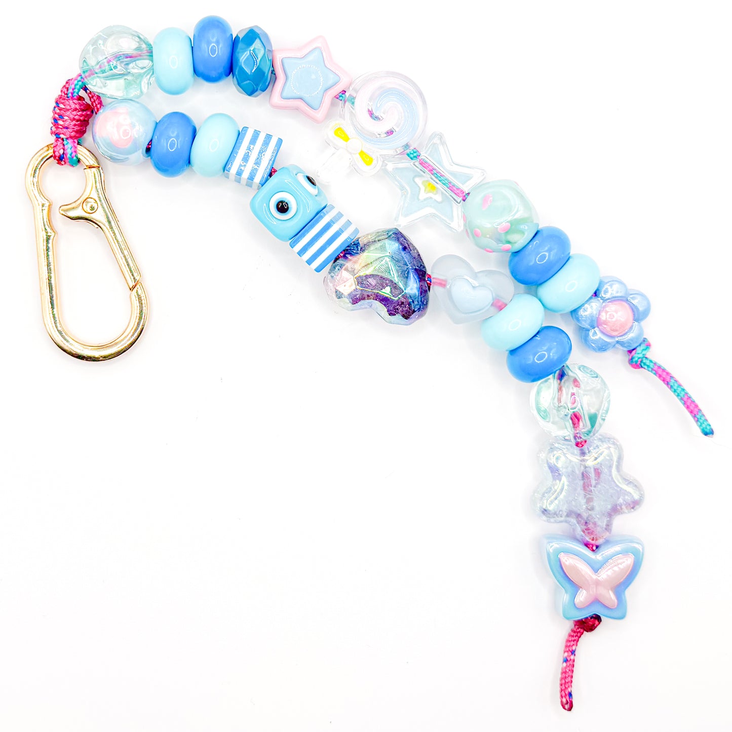 Blue Splash Bag Charm