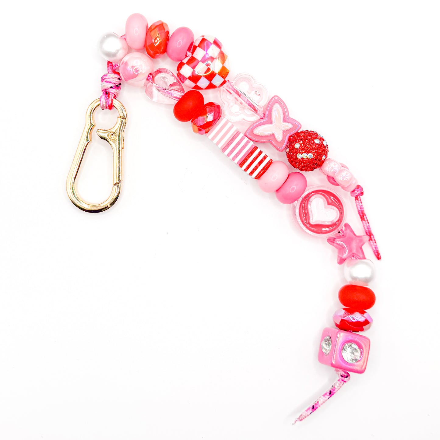 Pink Splash Bag Charm
