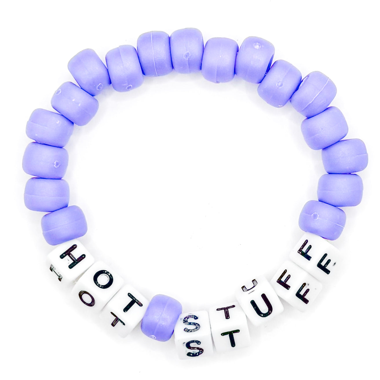 "Hot Stuff" Purple Beaded Bracelet