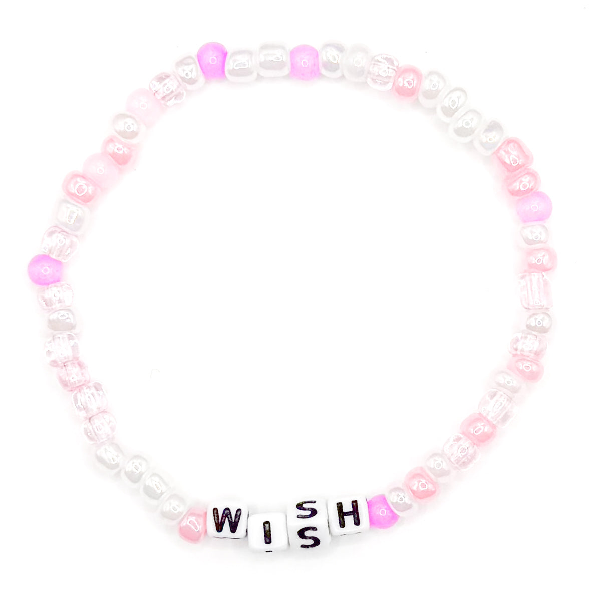 "Wish" Seed Beaded Bracelet