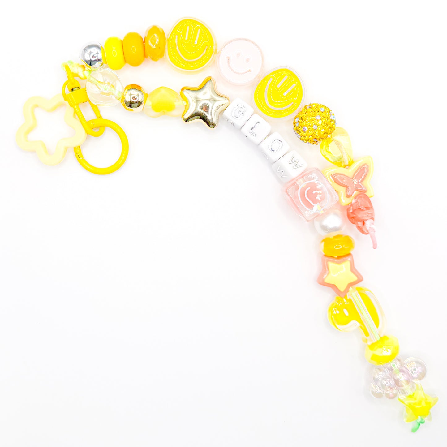 "Glow" Yellow Bag Charm