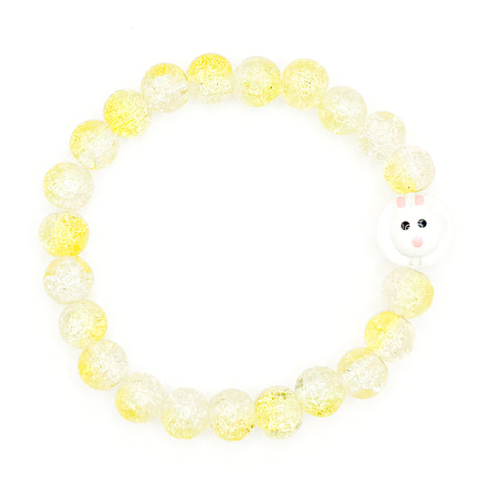 Yellow Glass Beaded Bracelet