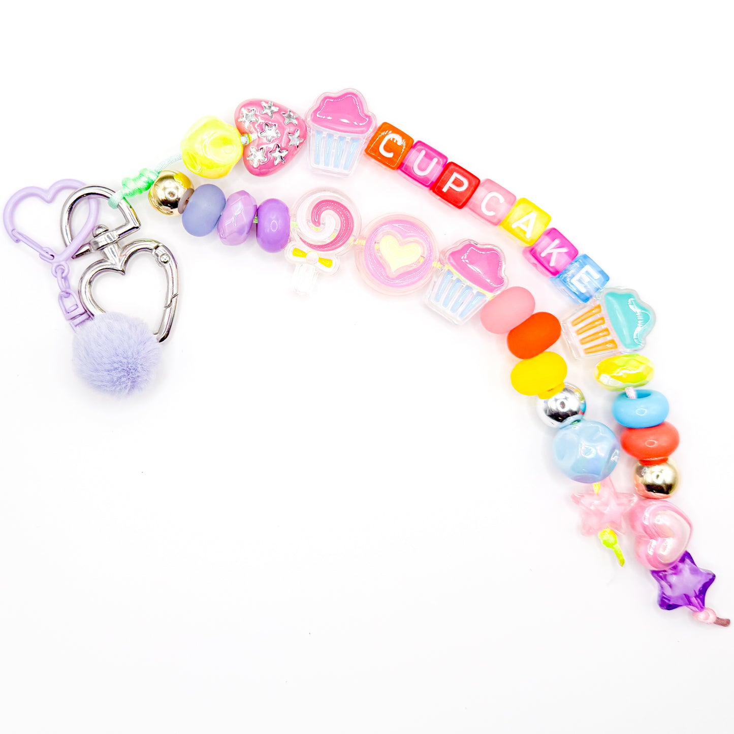 "CUPCAKE" Colorful Bag Charm