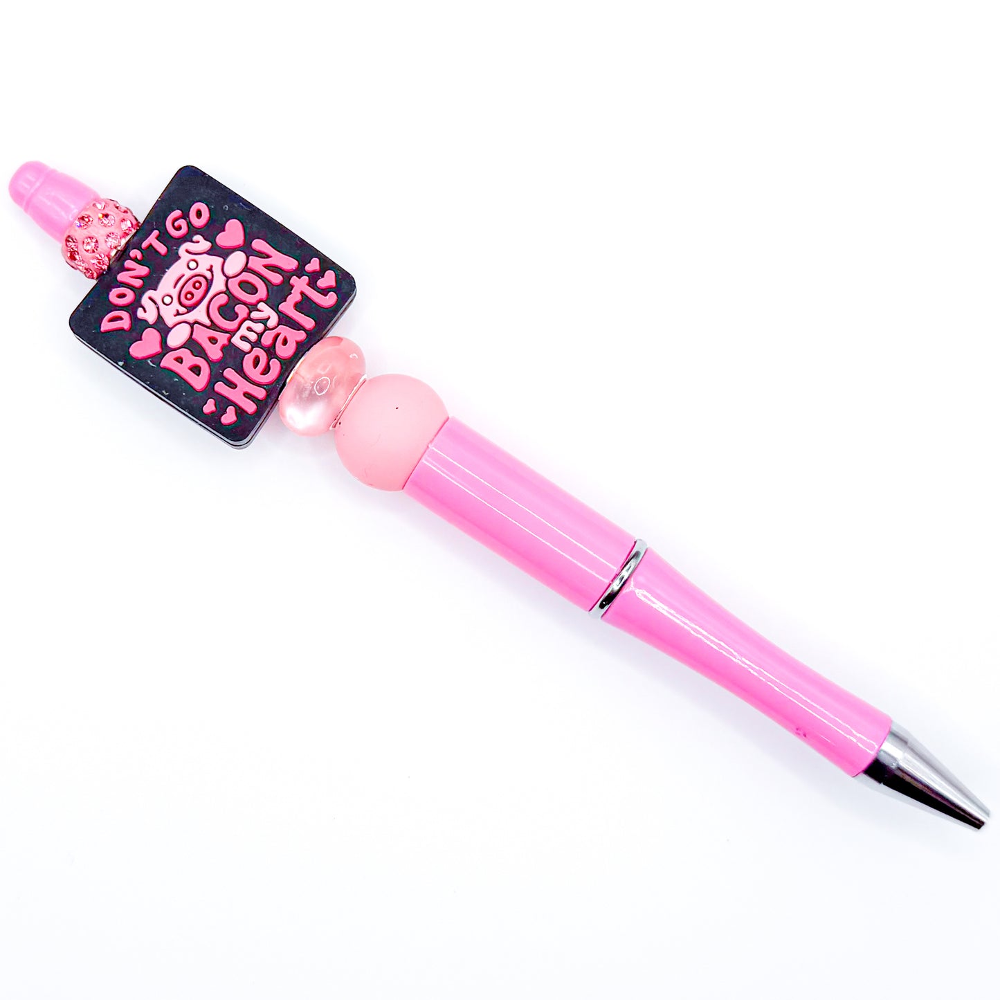 Pink Don't Go Bacon My Heart Charm Pen