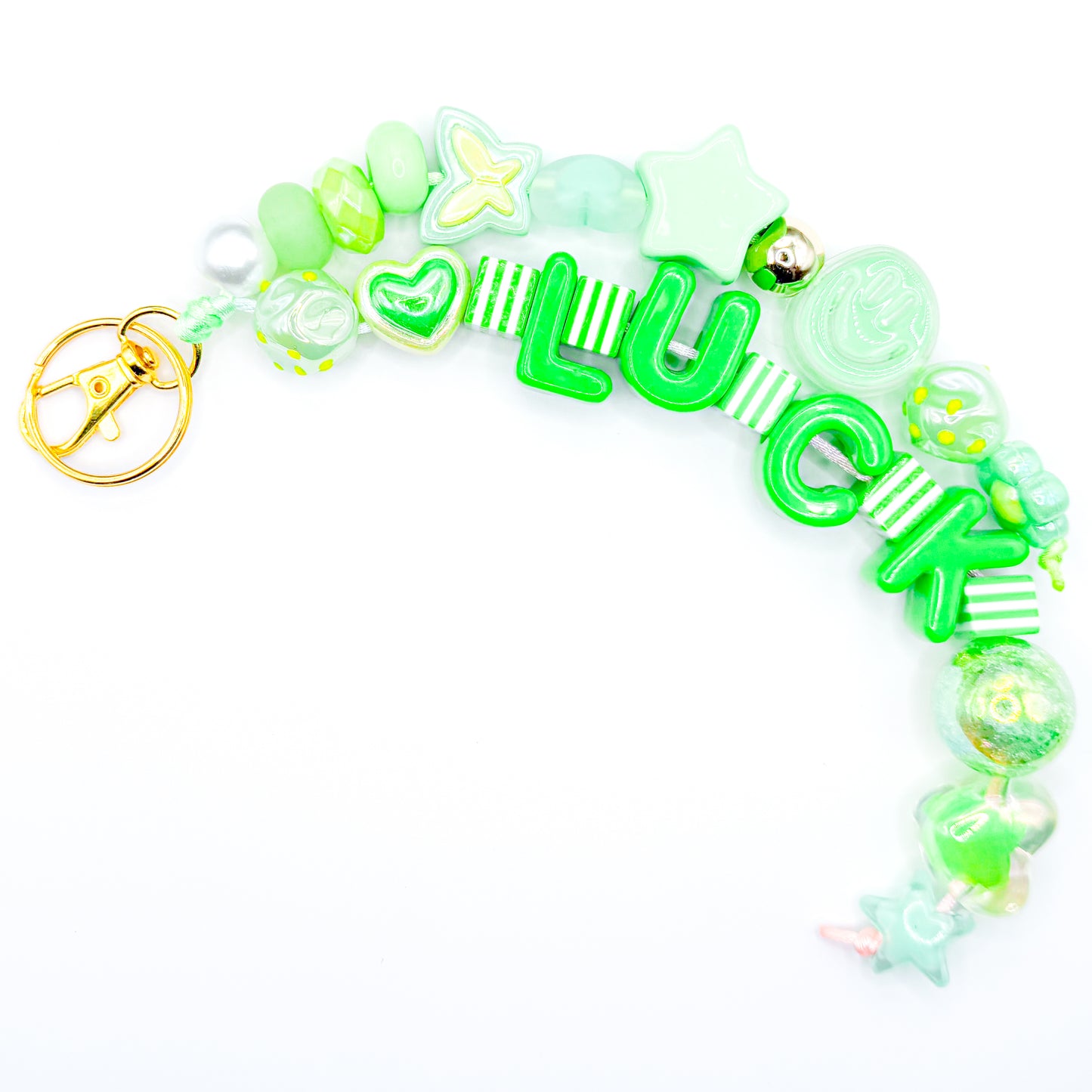 "LUCKY" Green Bag Charm