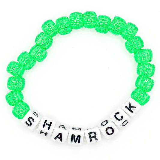 Green "Shamrock" Beaded Bracelet