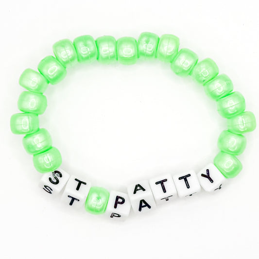 Green "St.Patty" Beaded Bracelet