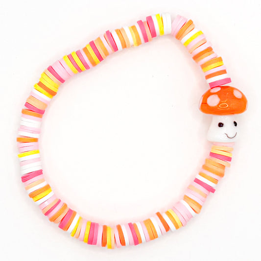 Happy Camper Clay Beaded Bracelet