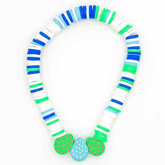 Easter Egg Clay Beaded Bracelet