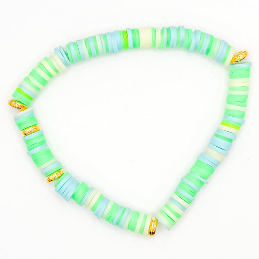 Tropical Beachy Vibes Clay Beaded Bracelets
