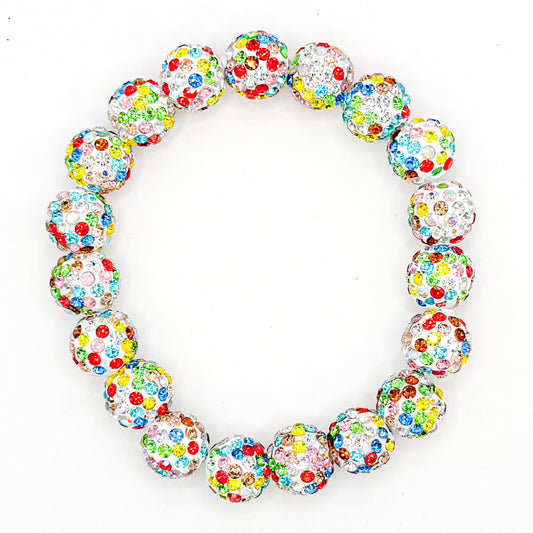 Rainbow Sparkle Beaded Bracelet