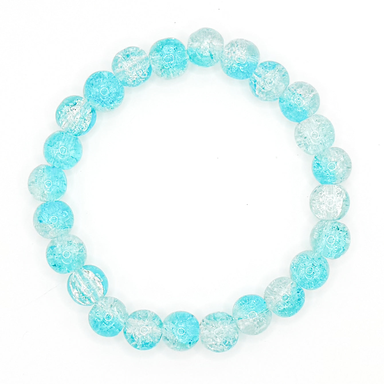 Clouds Glass Beaded Bracelet