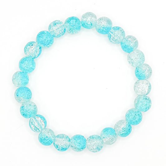 Clouds Glass Beaded Bracelet