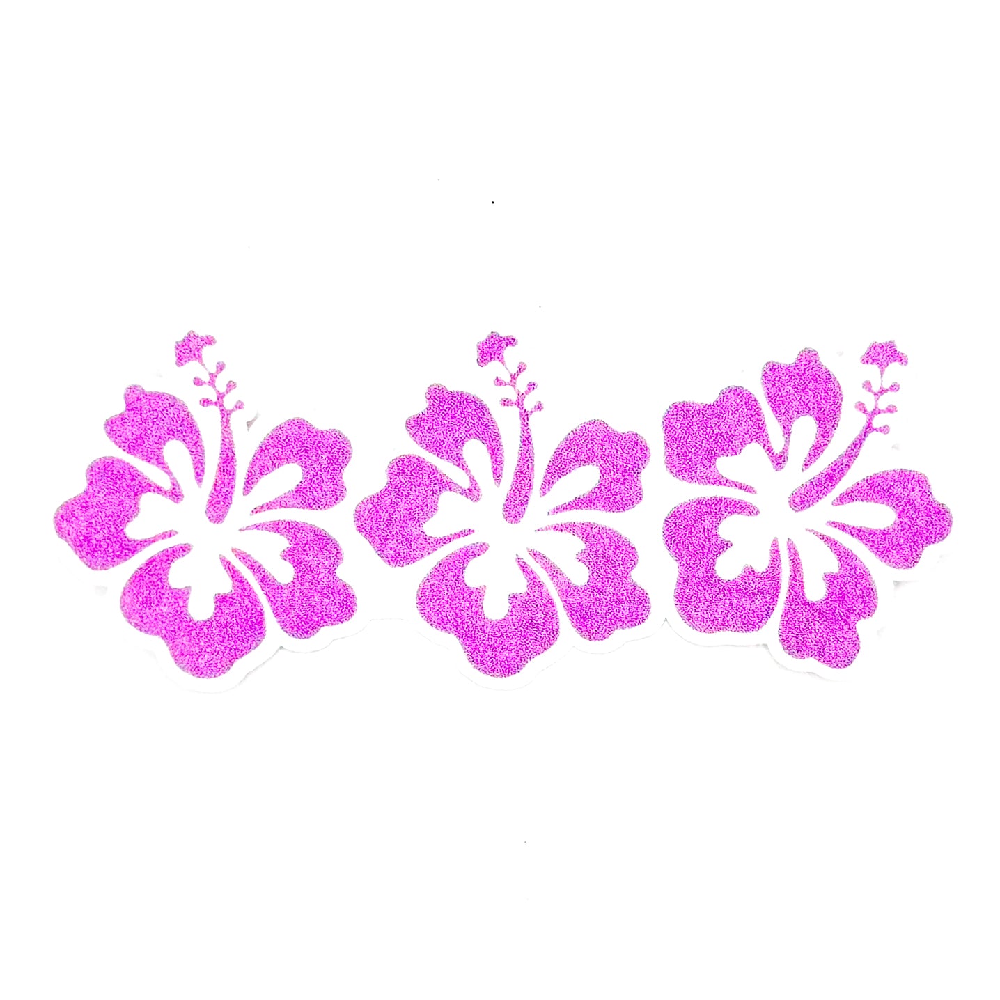 Purple Aloha Flowers Sticker