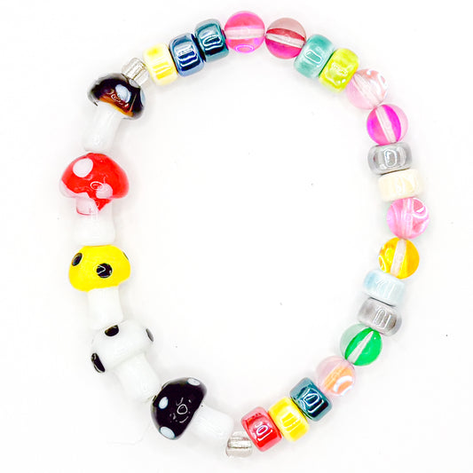 Groovy Gal Glass Beaded Bracelet